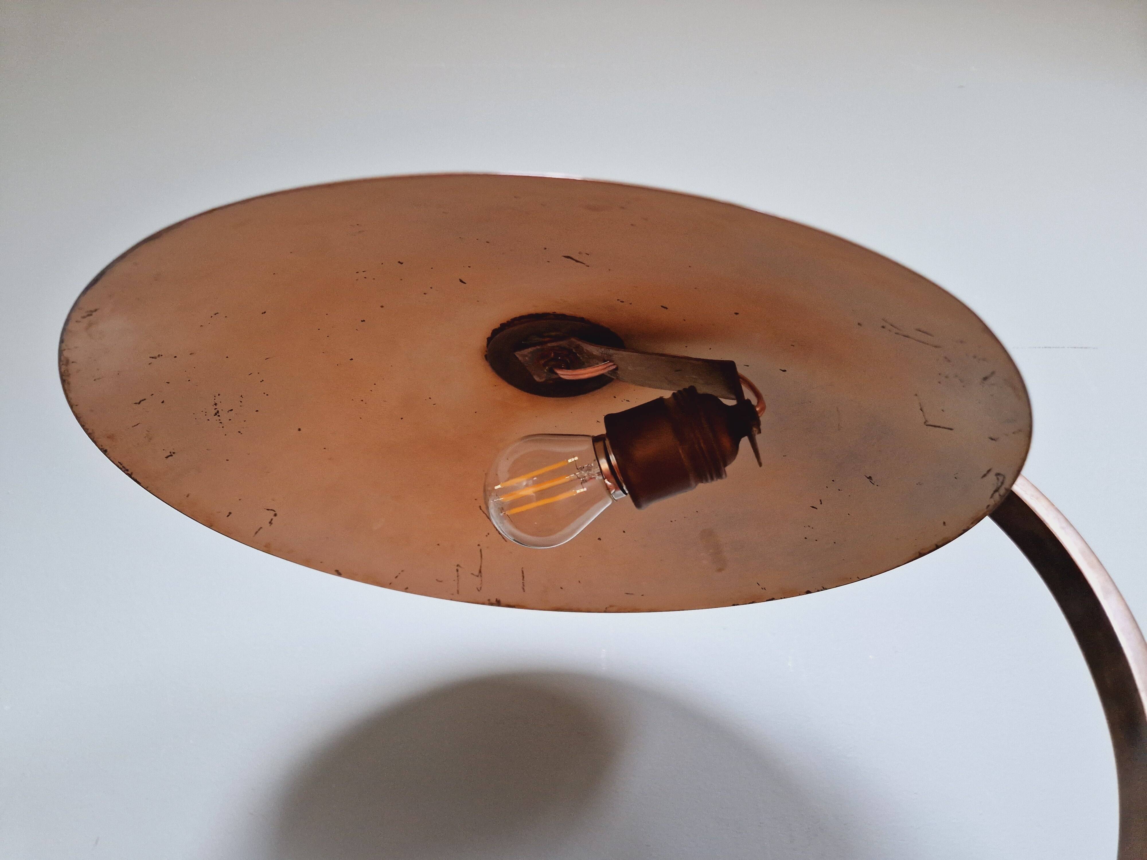 Bauhaus brass desk lamp, Egon Hillebrand