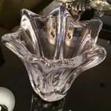 Signed Daum France Crystal Tulip vase
