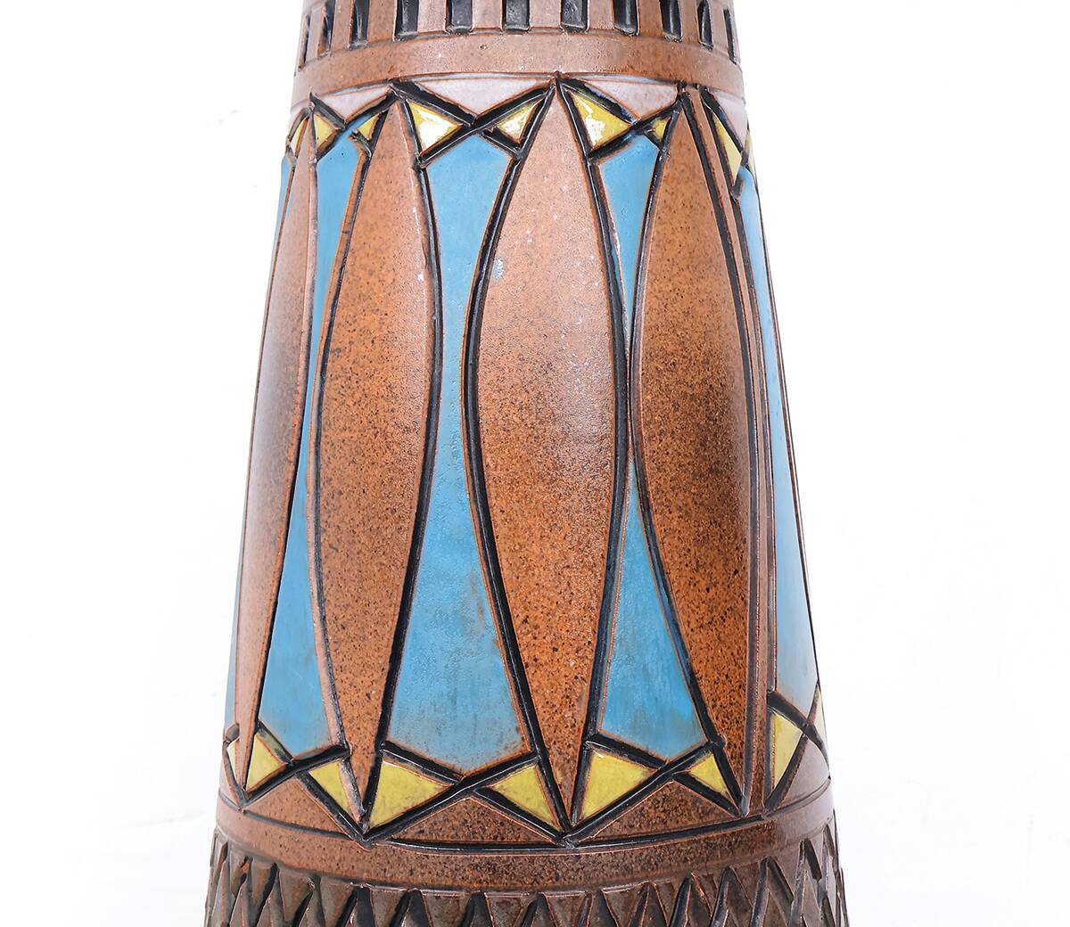 Big ceramic floor lamp by M. Zawadzki for Tilgmans Sweden