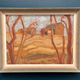Original Swedish Oil on Panel – "Autumn Landscape" – Signed – Vintage and Framed – 46 × 36 cm (18.1" × 14.2")