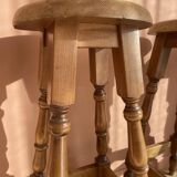 Solid wood bar stool