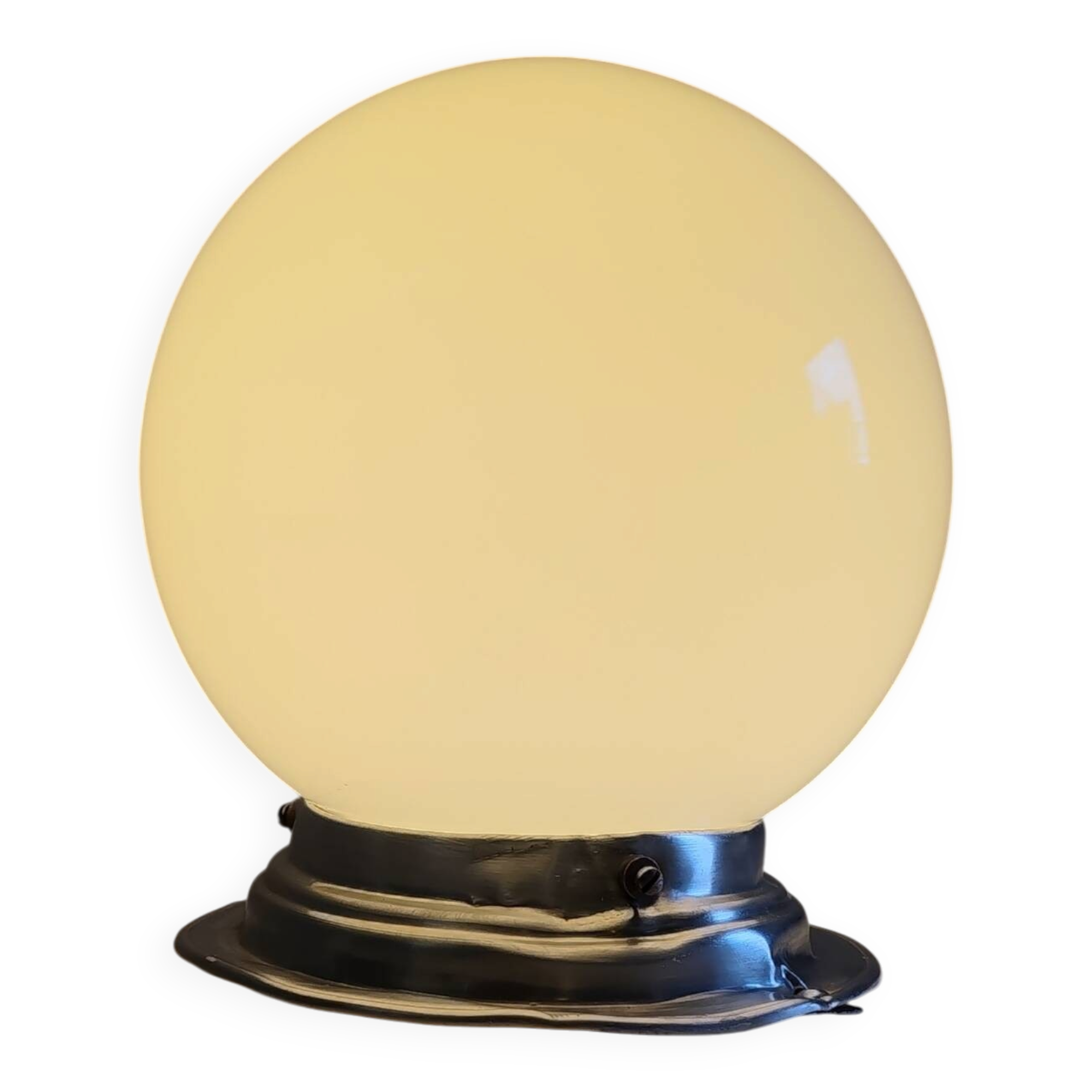 Ceiling light or opaline globe wall light - mid 20th century.