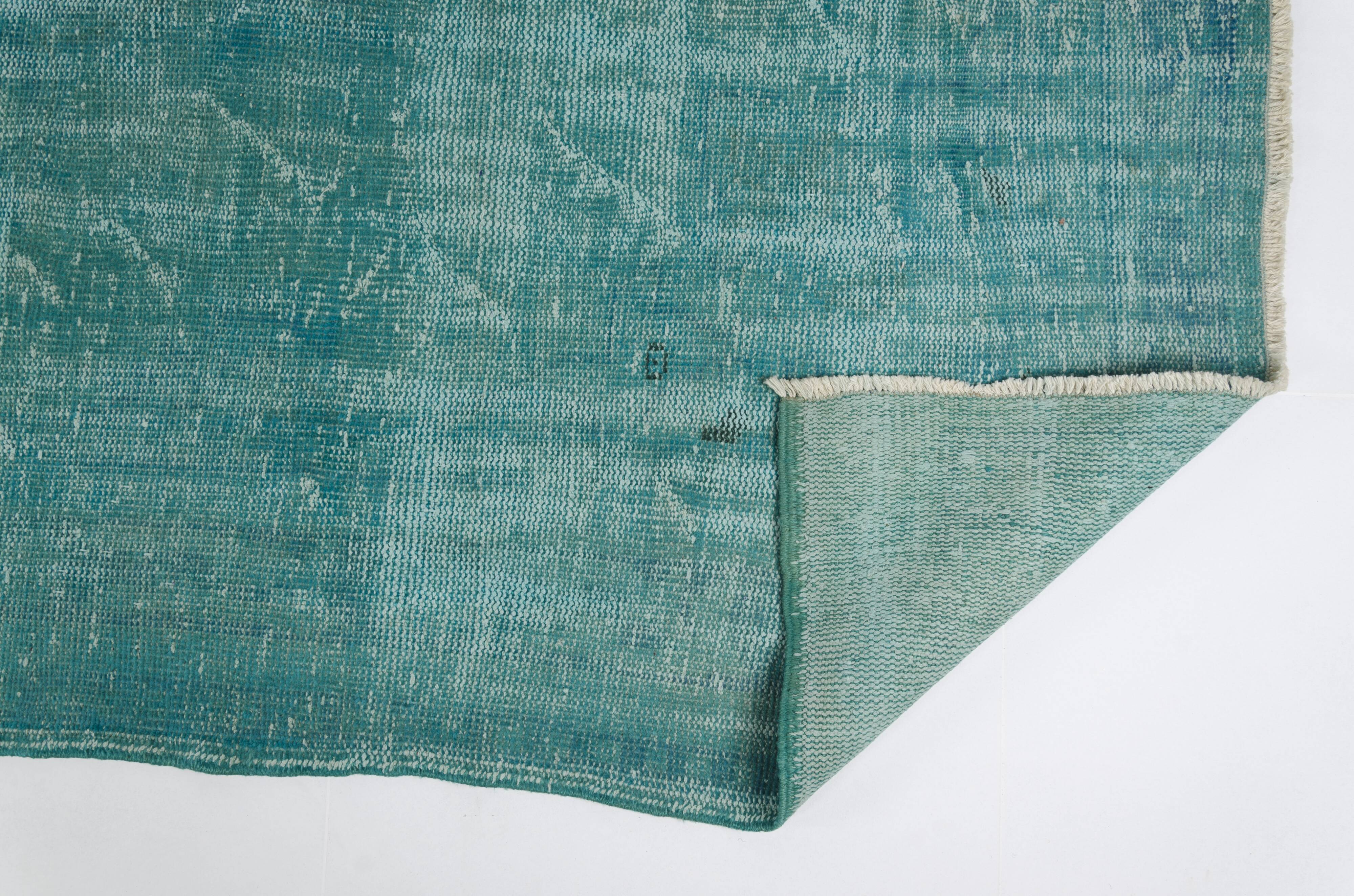 vintage Turqouise Vintage Carpet