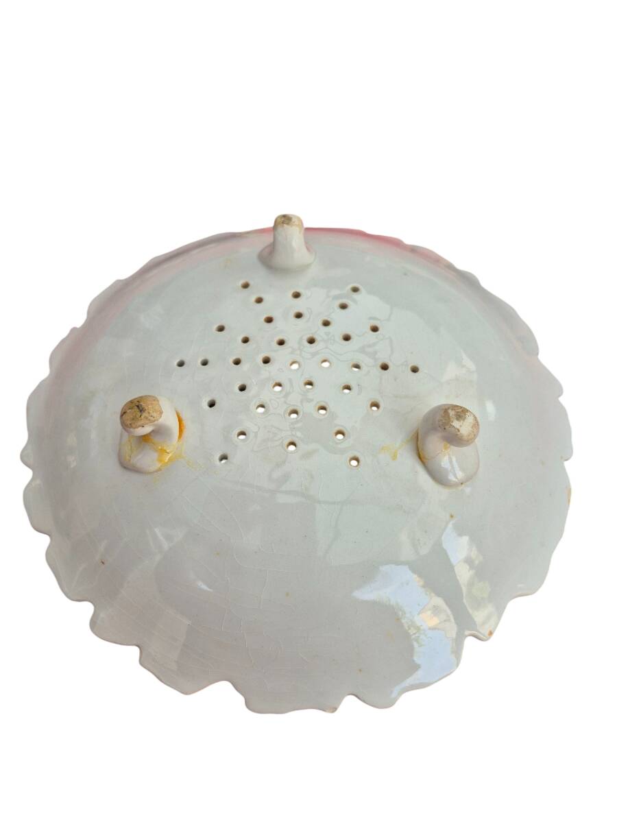 strawberry dish + slotted spoon