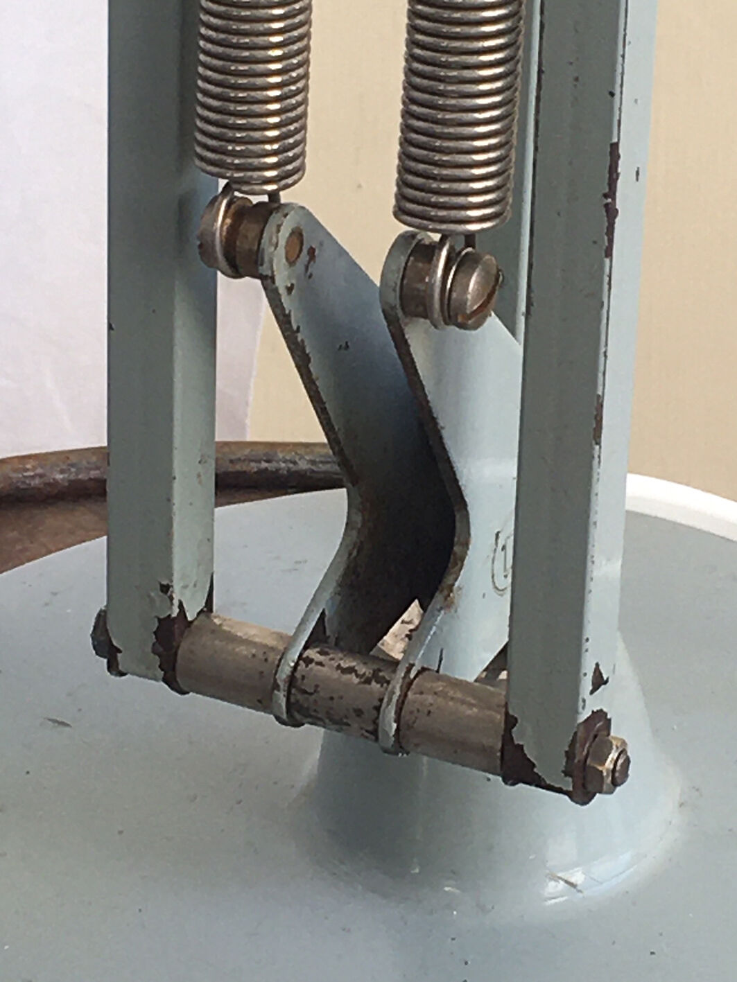 Three articulated lamps on Luxo base