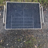 Side table vinyl door