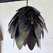 Brutalist suspension Jansen metal welded flower