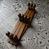 wooden coat holder accordion