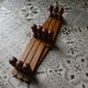 wooden coat holder accordion