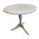 Patinated wooden pedestal table