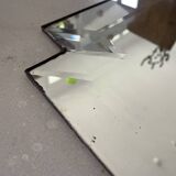 Large old beveled mirror 68x150cm