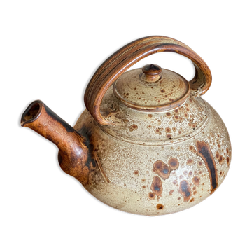 Pyrity sandstone teapot Signed JP