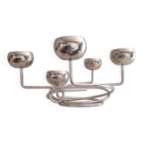 Chandelier en métal chromé