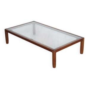Table basse en bois et - xxeme