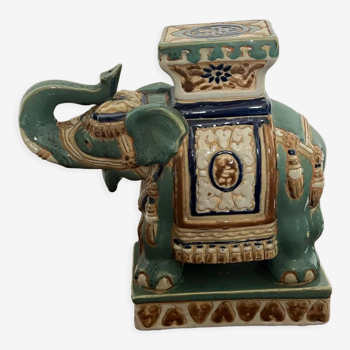 Elephant ceramique porte plante