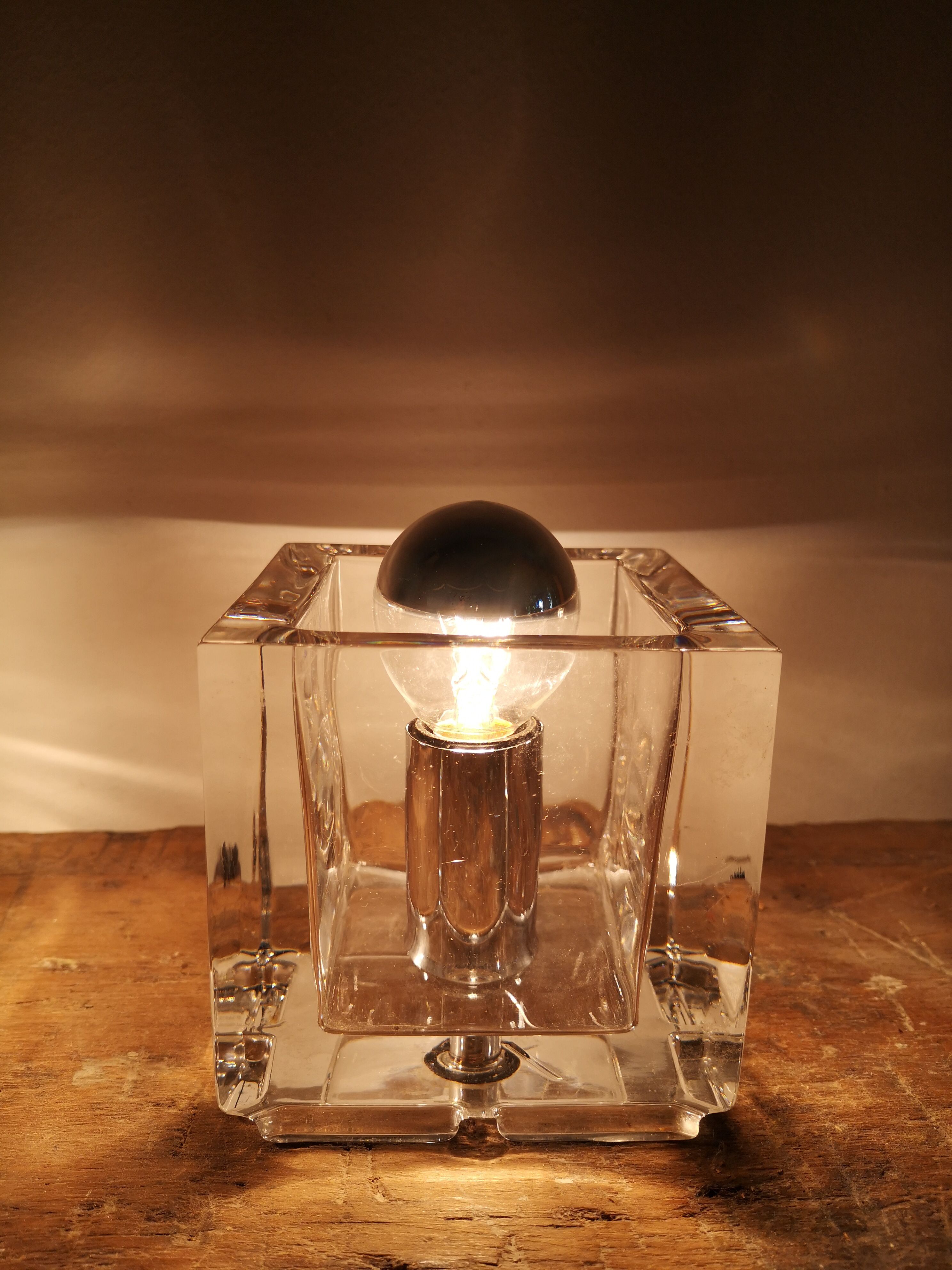 Pair of night lamps Ice cube Preciosa Nachtmann Leuchten