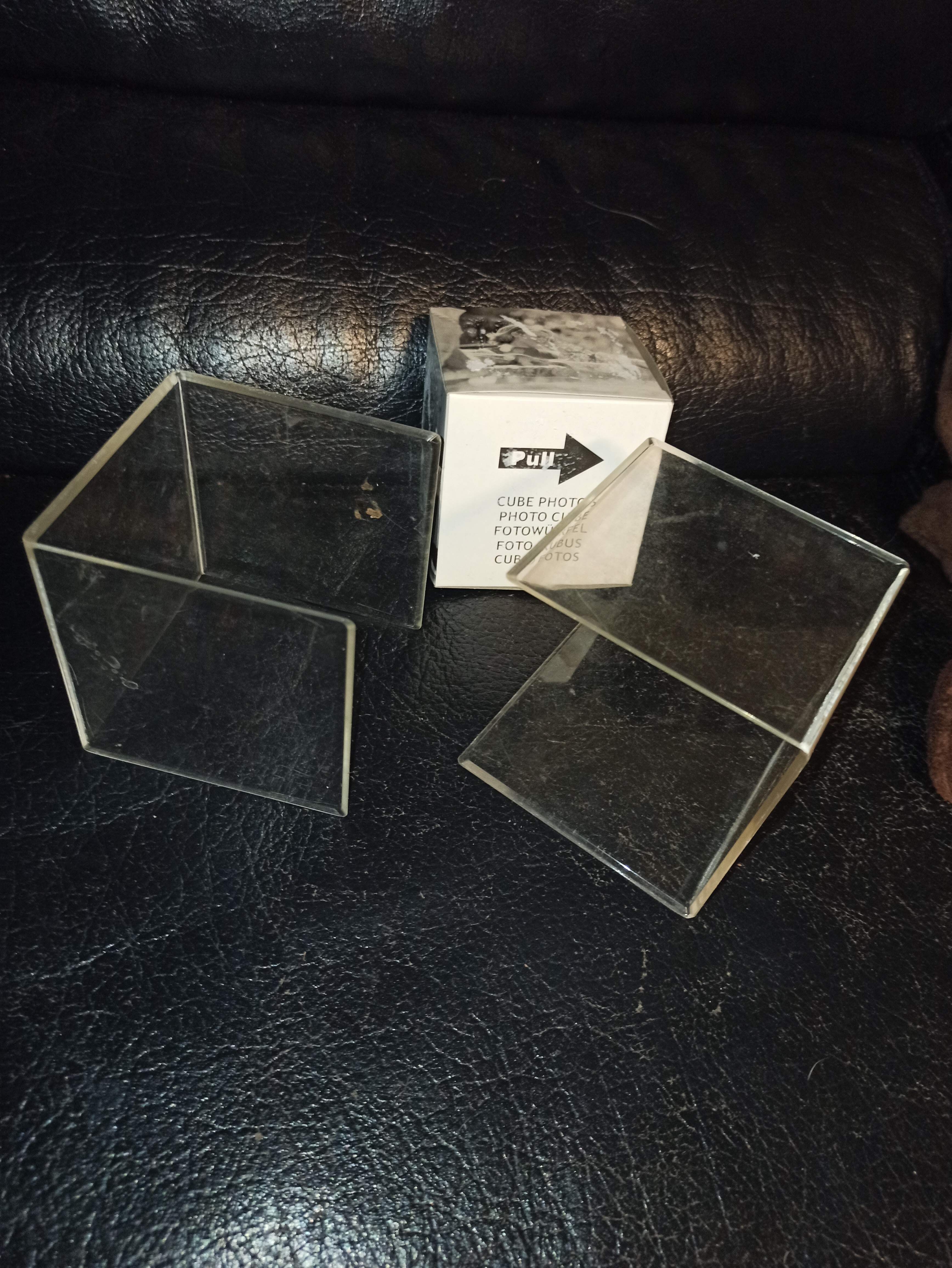 Cube pour photos en plexi plexiglas cadre