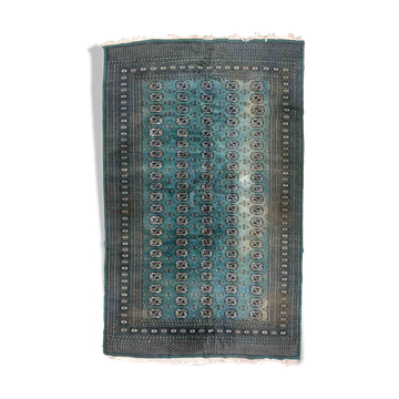Vintage carpet uzbek bukhara handmade 186cm x 280cm 1970s