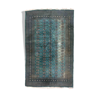 Vintage carpet uzbek bukhara handmade 186cm x 280cm 1970s