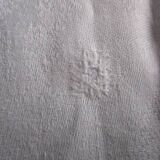 Old monogram damask tablecloth 280x210cm
