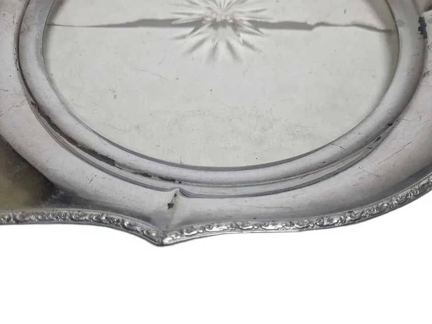 Bmu art deco tray for glasses with a mirror