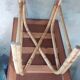 Signed rattan coffee table