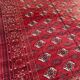 Nice big vintage carpet Bokhara handmade 200x282 cm