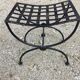 Pair of metal curule splashes