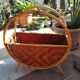 Large vintage rattan/bamboo magazine  rack Italian