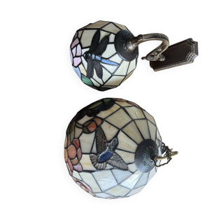 Suspension et applique - style tiffany