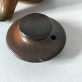 Vintage KW Feuerfest teapot – brown stoneware, 1960s–70s