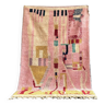 New boujad pink wool rug 160x255 cm