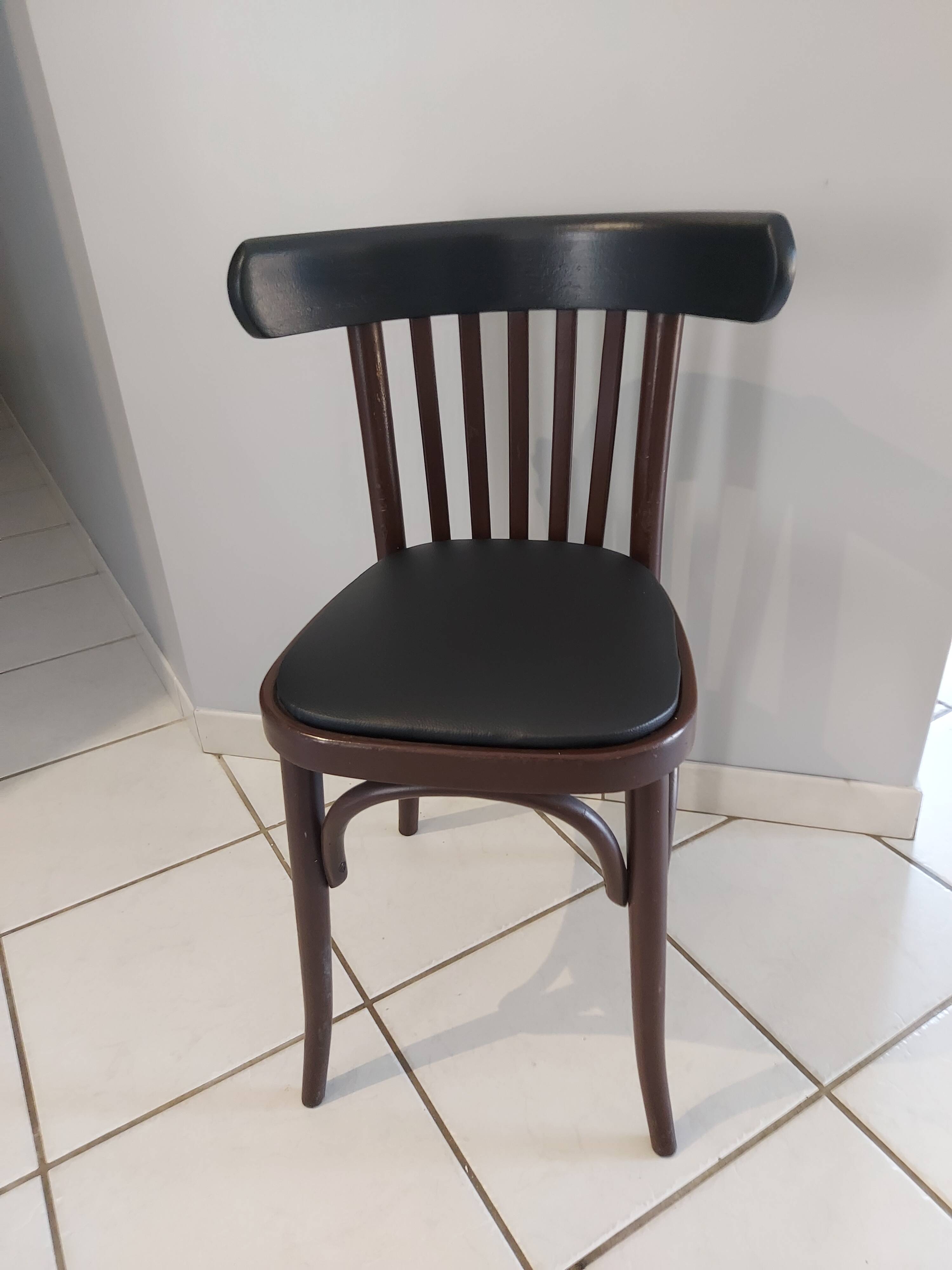 Suite de 6 chaises de bistrot vintage années 1960