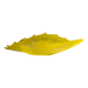 Coupe coquillage en verre murano jaune, luigi mellara, 1970s