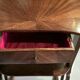 Kidney-shaped table in mahogany veneer, Louis XVI style, 20th century.