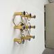 Vintage German wall lamp Hollywood Regency by Gaetano Sciolari for Leola, 1970s.