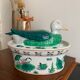 Hand-painted ceramic duck slip 1970