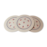 3 assiettes à dessert Céranord