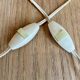 Pair of vintage bedside lamps in brass with marble base from the 70s.