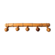 bamboo style wooden hook 5 supports