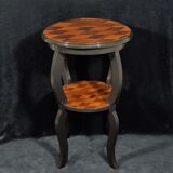 Old Side Table Redesigned with Mahogany Marquetry