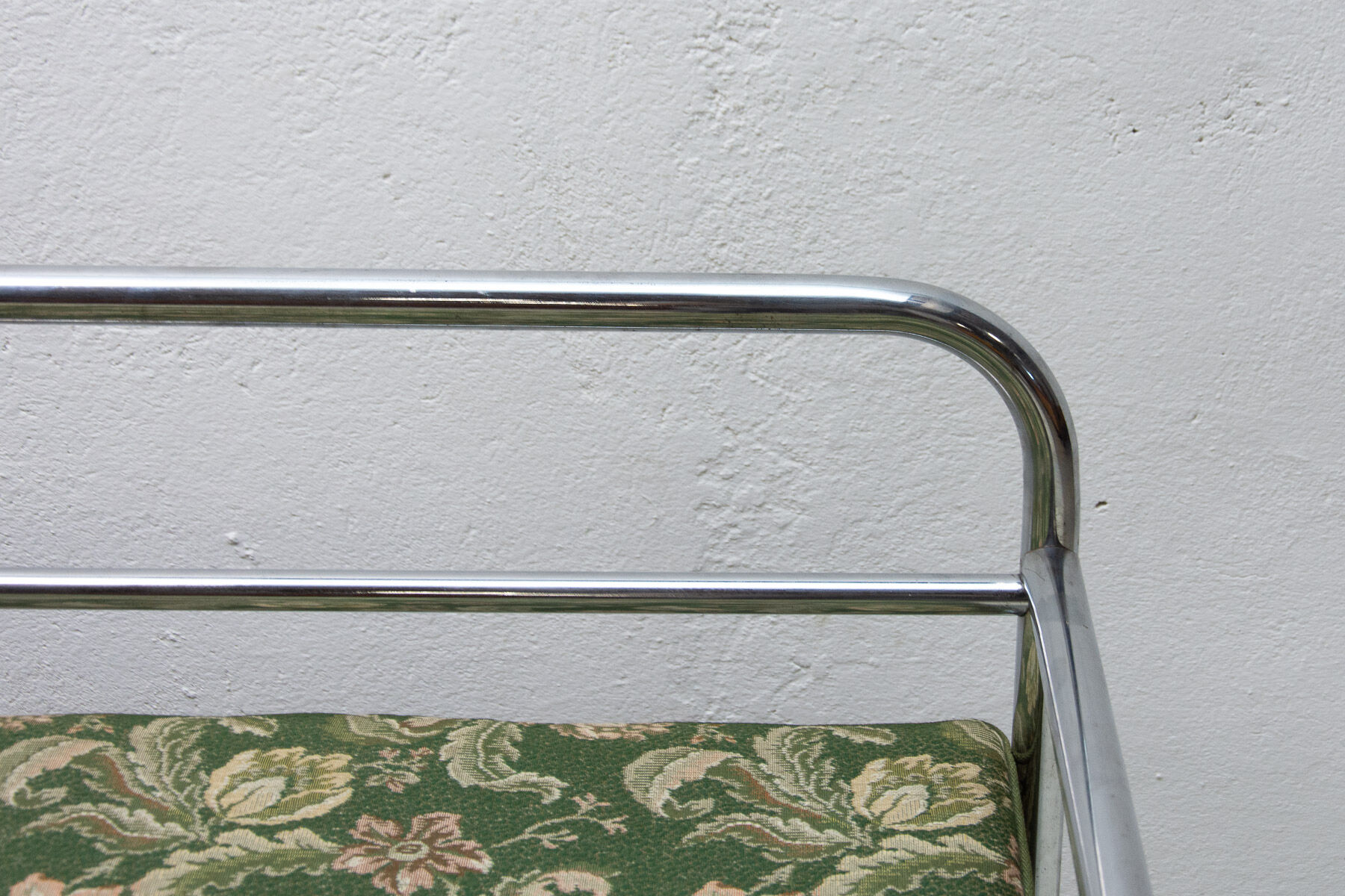Chromed tubular steel sofa, 1950´s, Czechoslovakia