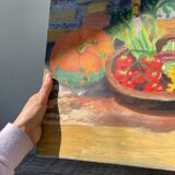 Still life painting oil on canvas