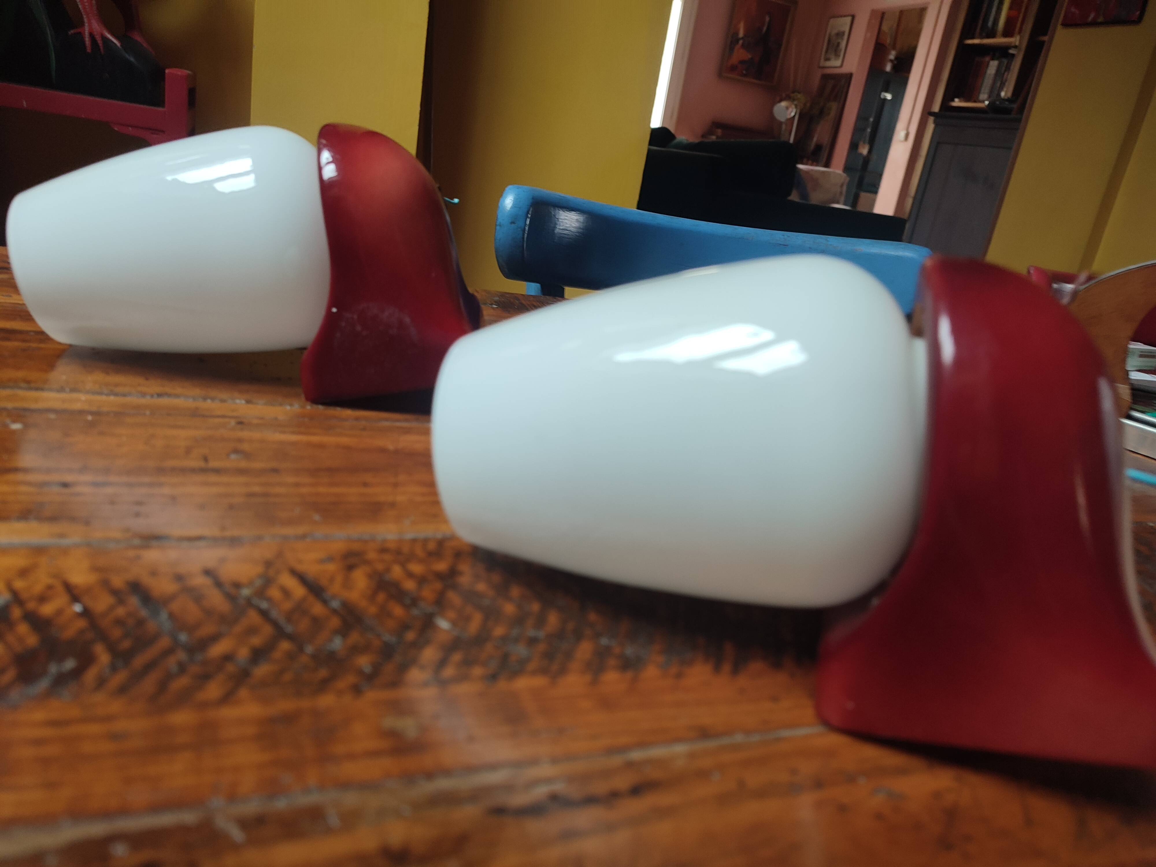 Pair of vintage 1970s wall lights