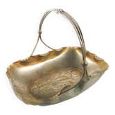 Fruit basket, Art Nouveau, silver-plated brass, Austria, early 20th century