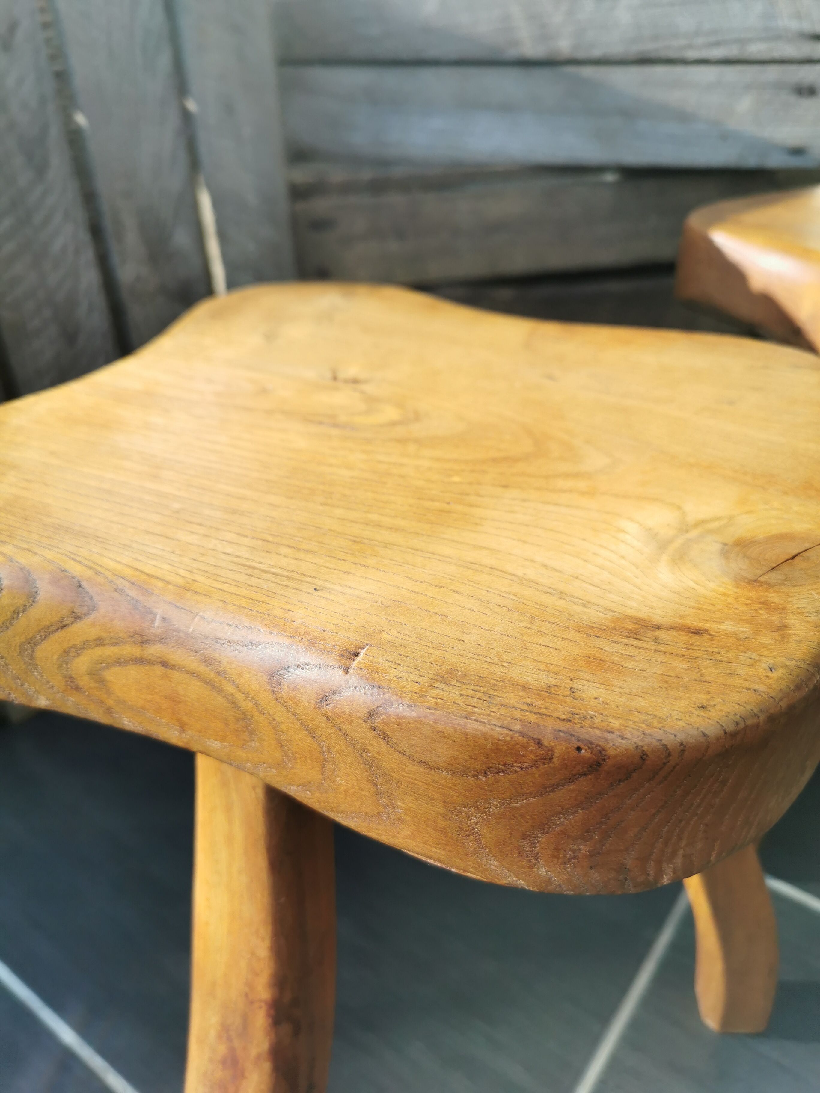 Pair of tripod stools
