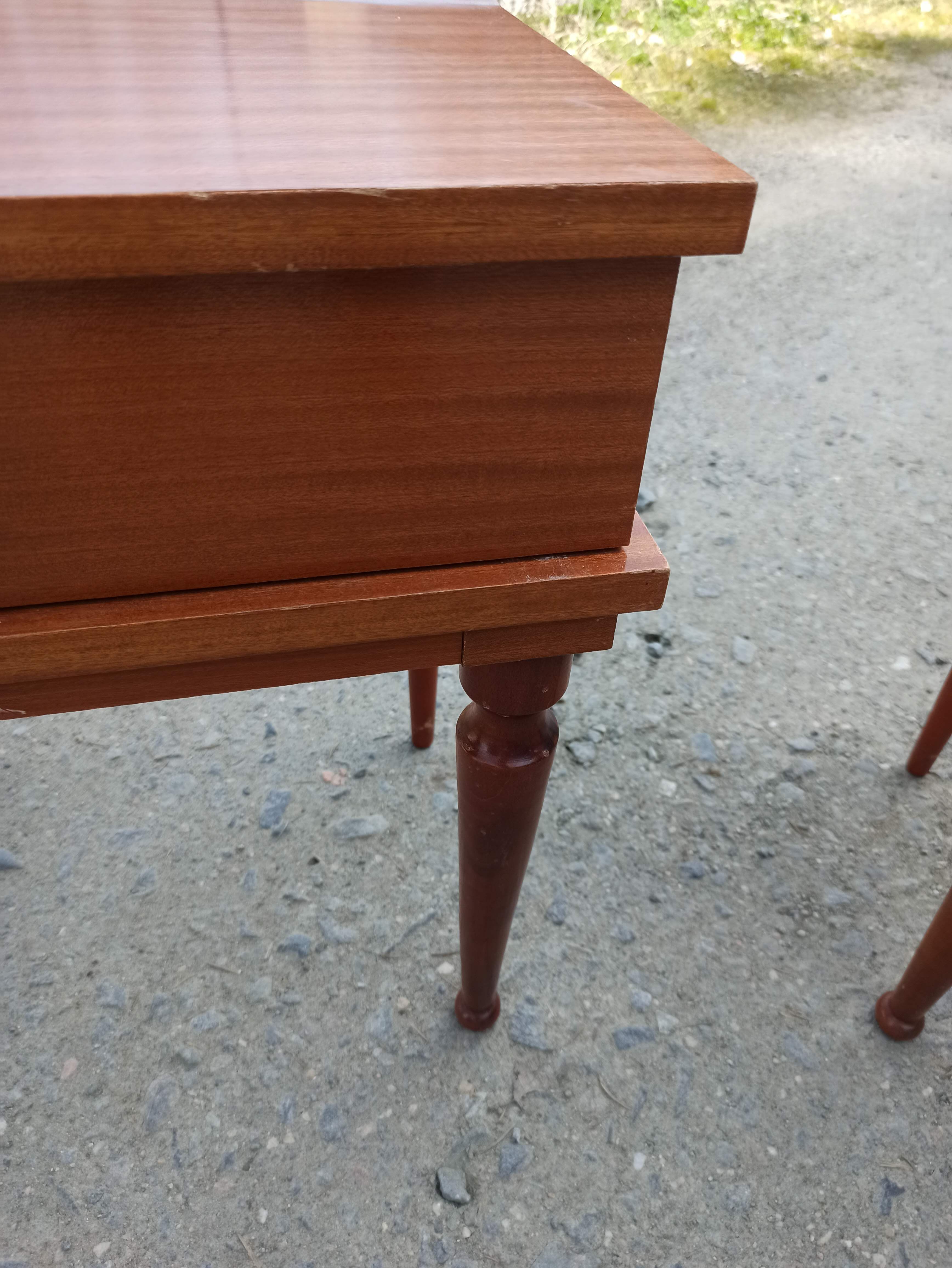 Pair of 50s Scandinavian style bedside tables