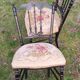 Chaises Napoléon III noires et dorées