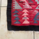 Tapis artisanal tissé main en laine et coton, motifs andins