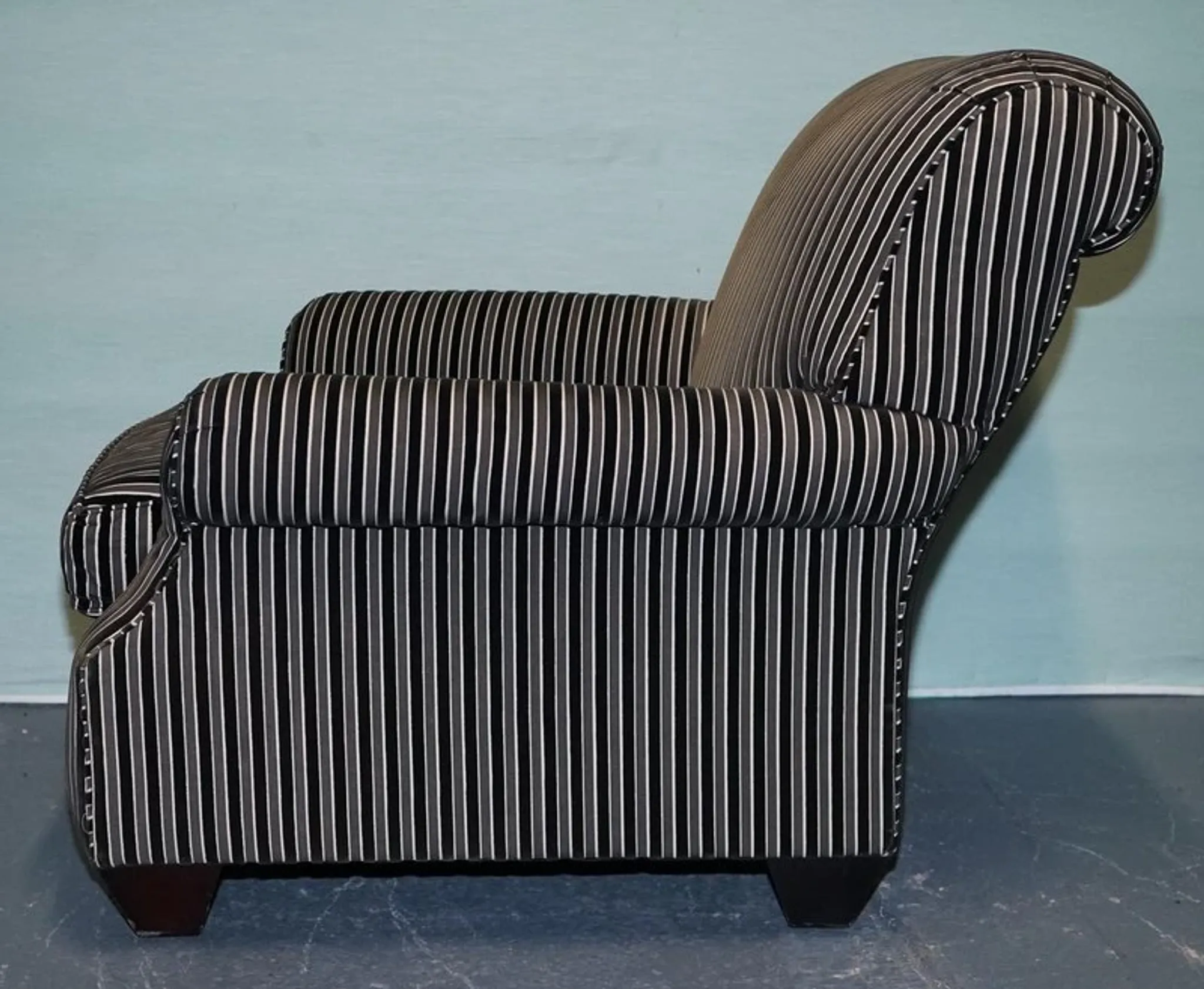 Vintage Striped Chair by Ralph Lauren for Henredon